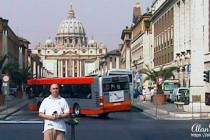Alan Morris on the Via della Conciliazione in Rome.