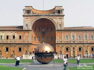 Belvedere courtyard inside the Vatican.