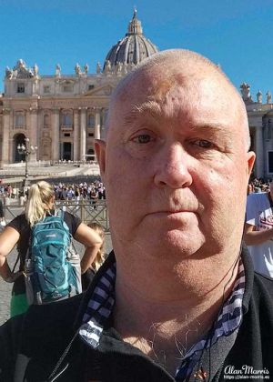 Alan Morris in Saint Peter's Square