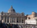 Saint Peters Square in front of the Vatican in Rome.