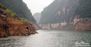 The Shennong Stream as it branches off of the Yangtze River.