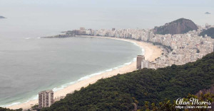 Copacabana Beach seen from Sugarloaf Mountain.