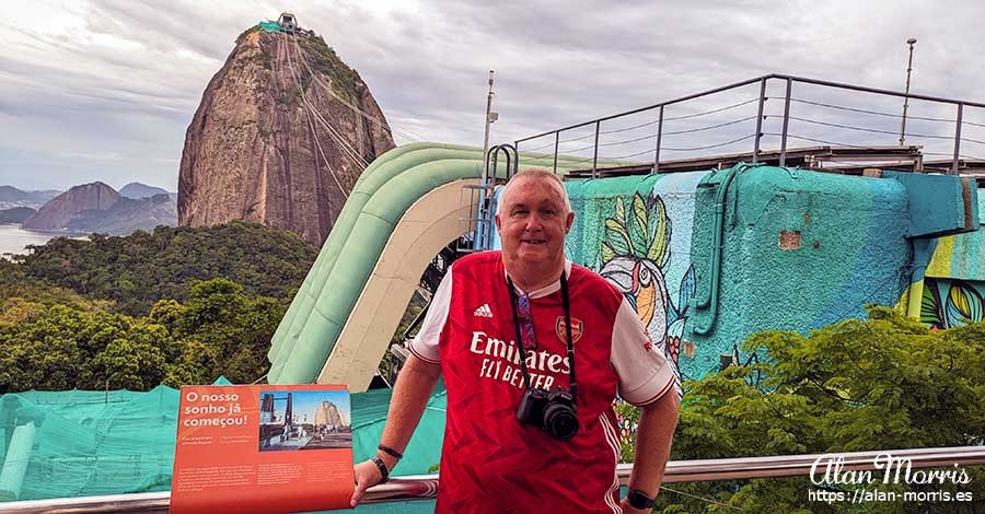 Alan Morris stood at the second cable car station on Sugarloaf Mountain.