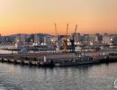 Sunrise over the port of Tangier