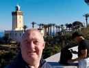 Alan Morris at the lighthouse at Cape Spartel Morocco.