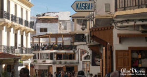 Tangier street just outside the Casbah.