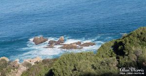 Atlantic Ocean crash on rocks along the coast of Cape Spartel