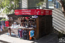 Tourist kiosk at Cape Spartel