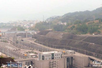 Locks in the Three Gorges Dam on the Yangtze River.