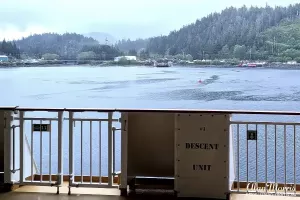 Ketchikan, Alaska, as we approached onboard the NCL Spirit.