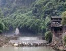 Weir & boat dock where the Xiangxi River meets the Yangtze River