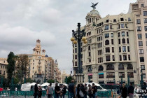Valencia from the train station.