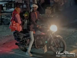 Typical Indian motorcyclists. Typical Indian motorcyclists.