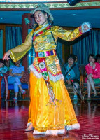 Girl in traditional costume in the fashion show on the Victoria Selina. Girl in traditional costume in the fashion show on the Victoria Selina.