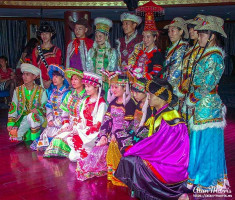 Crew members take the applause after the fashion show on the Victoria Selina. Crew members take the applause after the fashion show on the Victoria Selina.