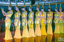 Victoria Selina staff in traditional costume for a show.