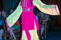 Traditional costume in a fashion show onboard the Victoria Selina.