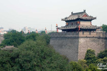 Xi´an City walls in the Shaanxi Province of China.