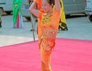 Acrobat performing in the Welcome Ceremony at Xián City Walls.