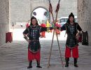 Gates to Xi´an are opened but still guarded.